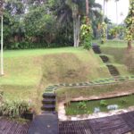 lush grass garden view of Bali Purnati