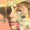 GAGA: Five Foot Two art from Netflix featuring painted closeup of Gaga in a hat with flowers