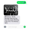 Screenshot of SFMOMA's "Send Me" project for your cell phone showing Bill Owens' "World Savings Opening Day" photograph